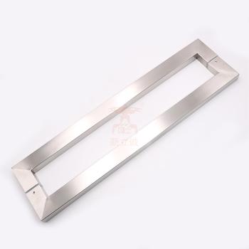 Stainless steel modern design glass door handles 6035