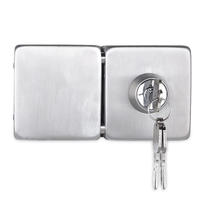Square shape double side glass door lock RY-01