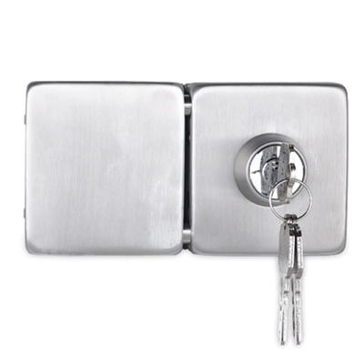 Square shape double side glass door lock RY-01