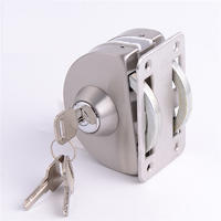 Strong function semi circle double size Zinc alloy Lock for glass door RY-06