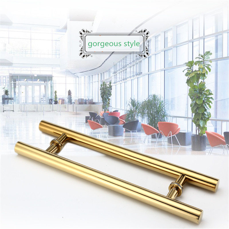 RONGYAO-High-quality 9335 Commercial Glass Door Handle Stainless Steel Entrance