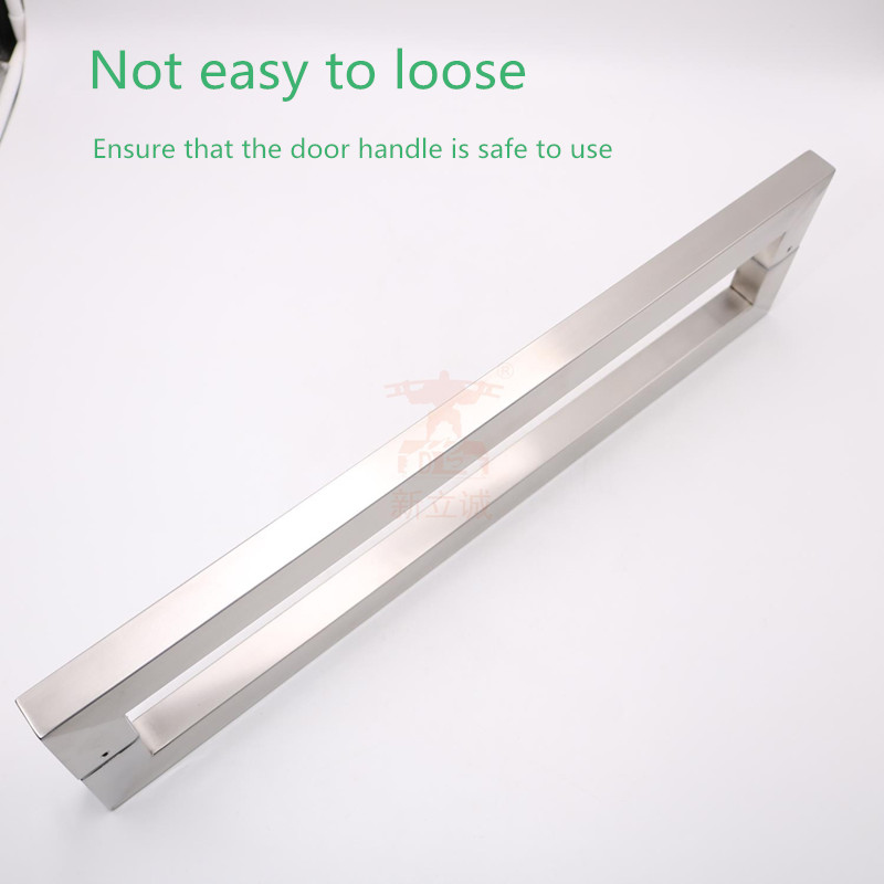 RONGYAO-6035 Stainless Steel Modern Design Glass Door Handles | H Shape Stainless-11